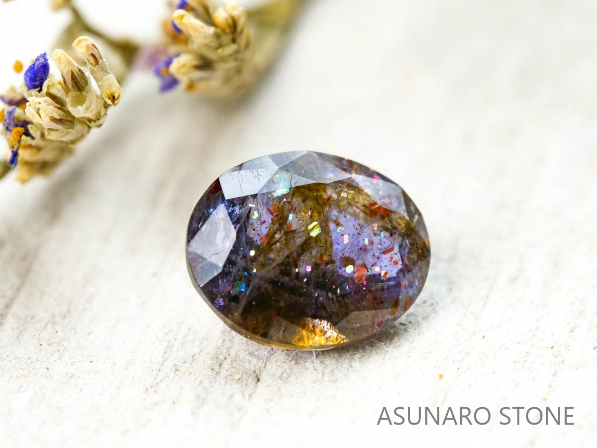 ブラッドショットアイオライト オーバルカット インド産　1.04ct【211224-213】