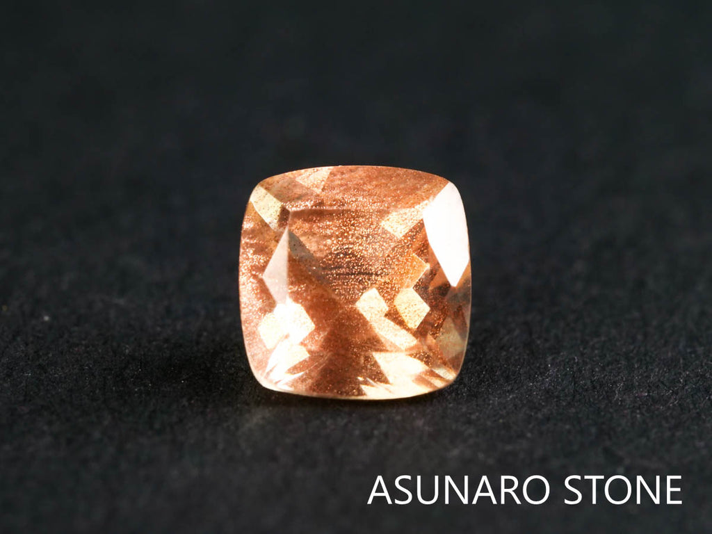 オレゴンサンストーン クッションカット アメリカ産 0.94ct【220107-423】