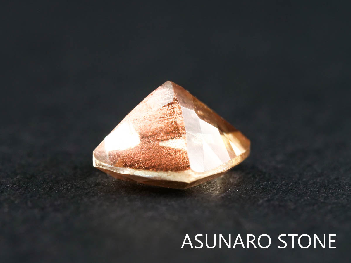 オレゴンサンストーン クッションカット アメリカ産 0.94ct【220107-423】