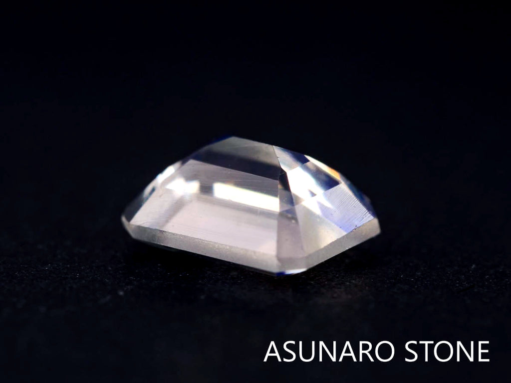 アンデシンラブラドライト  エメラルドカット　インド産　　0.37ct【220111-223】