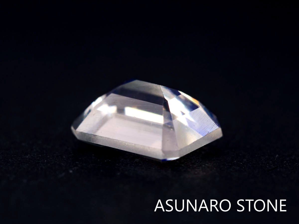 アンデシンラブラドライト  エメラルドカット　インド産　　0.37ct【220111-223】