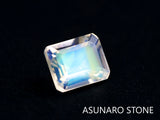 アンデシンラブラドライト  エメラルドカット　インド産　　0.38ct【220112-227】