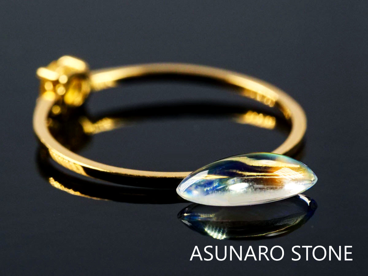 アンデシンラブラドライト  カボション　マダガスカル産　　0.76ct【220112-232】