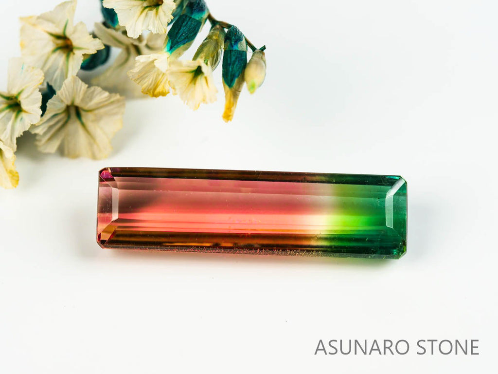 パーティーカラードトルマリン エメラルドカット ブラジル産 3.01ct【220117-584】