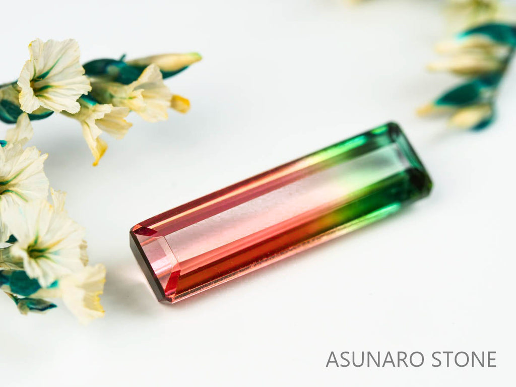 パーティーカラードトルマリン エメラルドカット ブラジル産 3.01ct【220117-584】