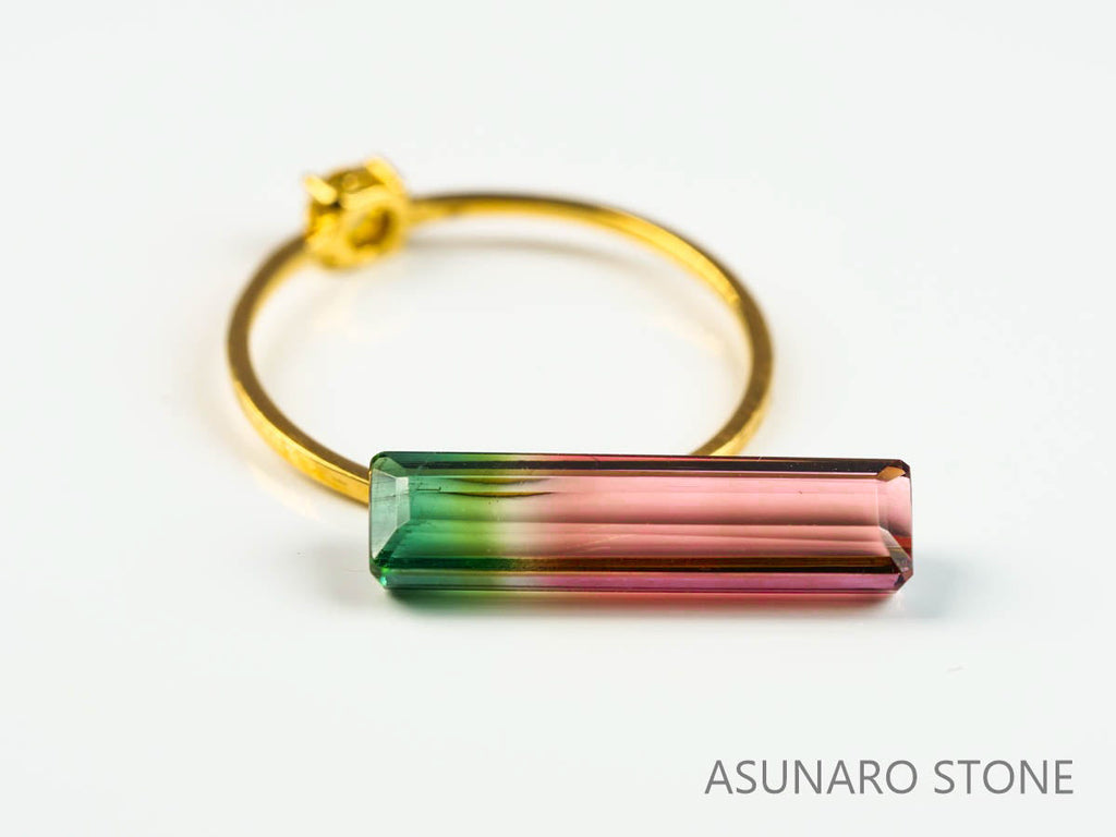 パーティーカラードトルマリン エメラルドカット ブラジル産 3.01ct【220117-584】