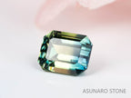 バイカラーサファイア 　エメラルドカット　 スリランカ産　0.61ct【220202-604】