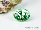 ミントガーネット タンザニア産  オーバルカット　 0.65ct【220131-346】
