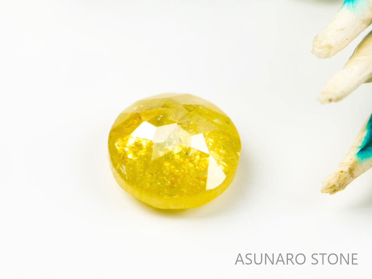 イエローダイヤモンド ローズカット 　0.17ct【220202-299】