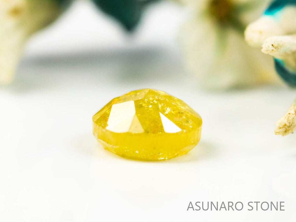 イエローダイヤモンド ローズカット 　0.17ct【220202-299】