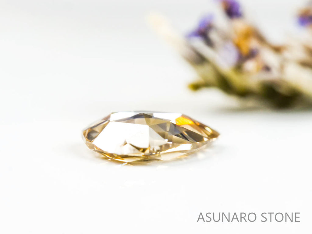 シャンパンカラーダイヤモンド ローズカット 　0.15ct【220207-238】