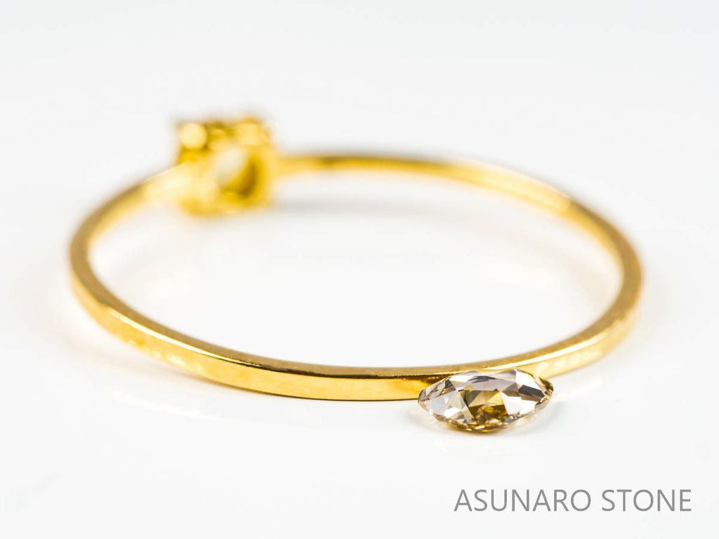 シャンパンカラーダイヤモンド ローズカット 　0.15ct【220207-238】