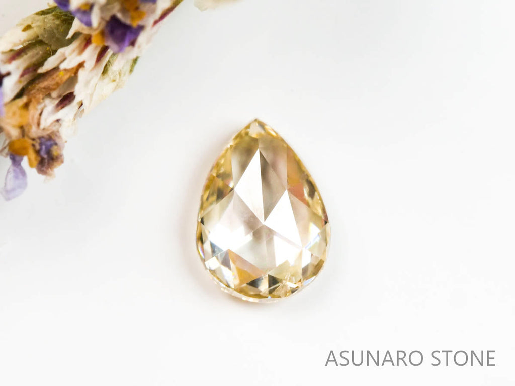 シャンパンカラーダイヤモンド ローズカット 　0.10ct【220207-239】