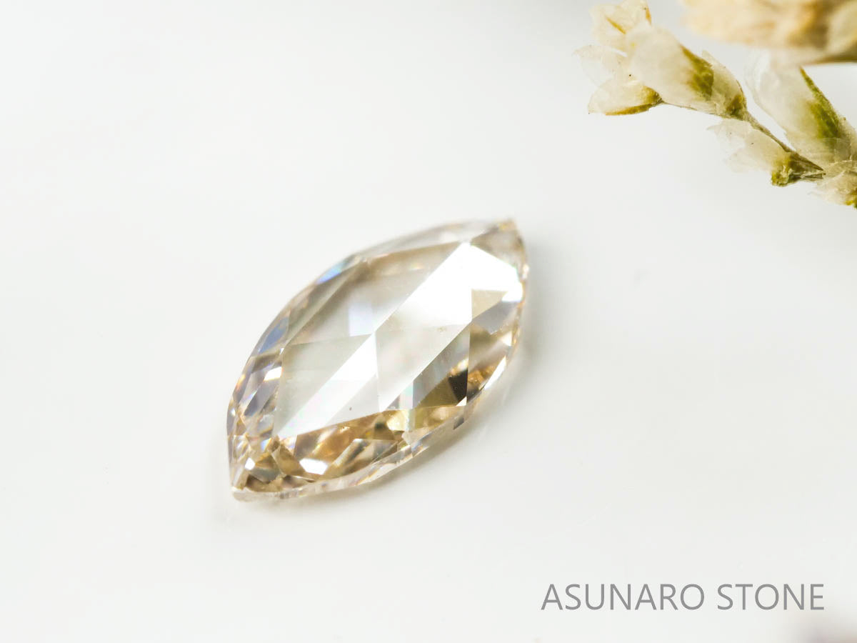 シャンパンカラーダイヤモンド ローズカット 　0.11ct【220207-240】