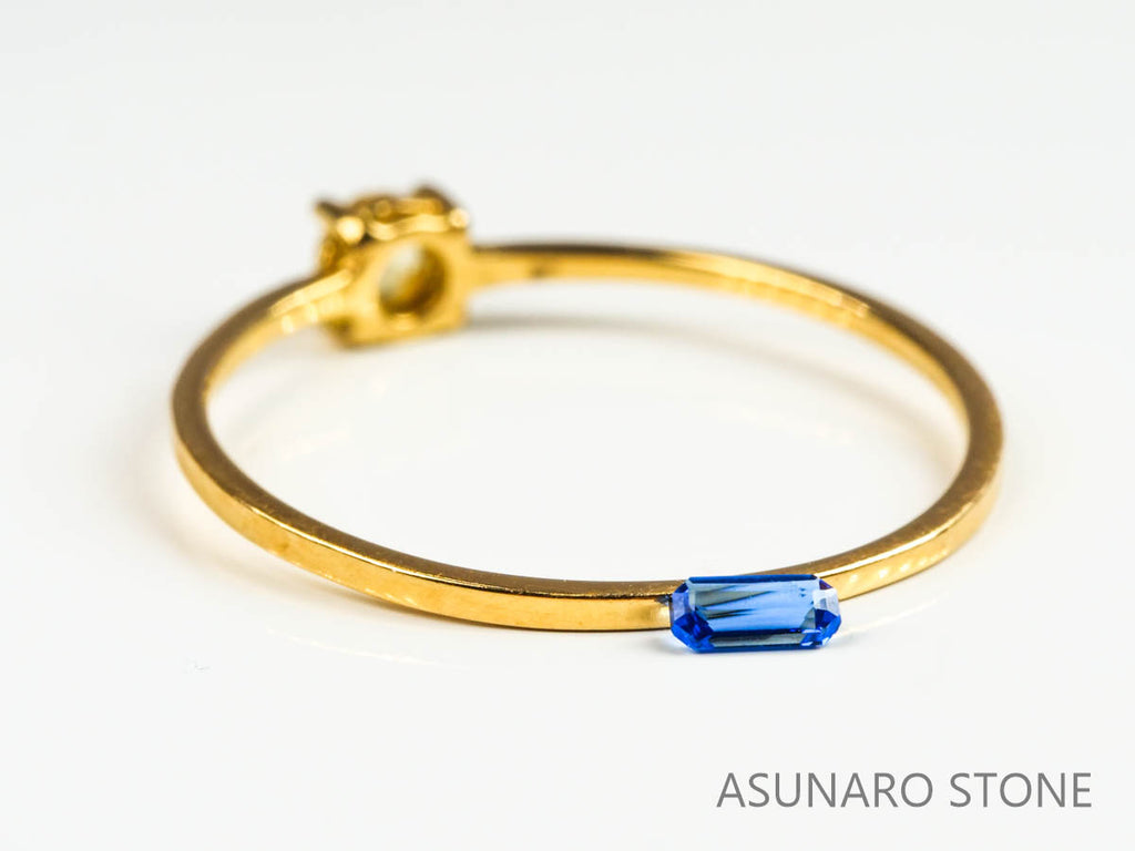 アフガナイト　アフガニスタン産　エメラルドカット　0.049ct【220207-216】