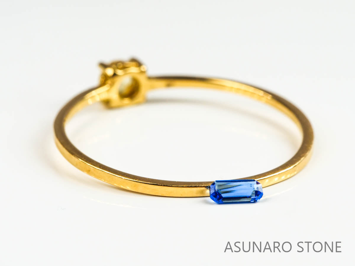 アフガナイト　アフガニスタン産　エメラルドカット　0.049ct【220207-216】