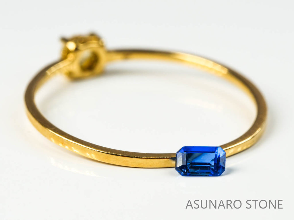 アフガナイト　アフガニスタン産　エメラルドカット　0.086ct【220207-217】