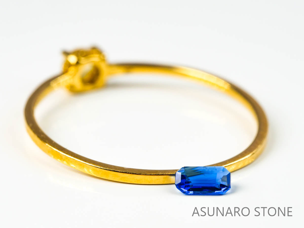 アフガナイト　アフガニスタン産　エメラルドカット　0.078ct【220207-219】