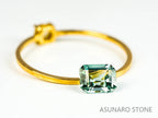 シーフォームトルマリン エメラルドカット アフガニスタン産 0.55ct 【220210-627】