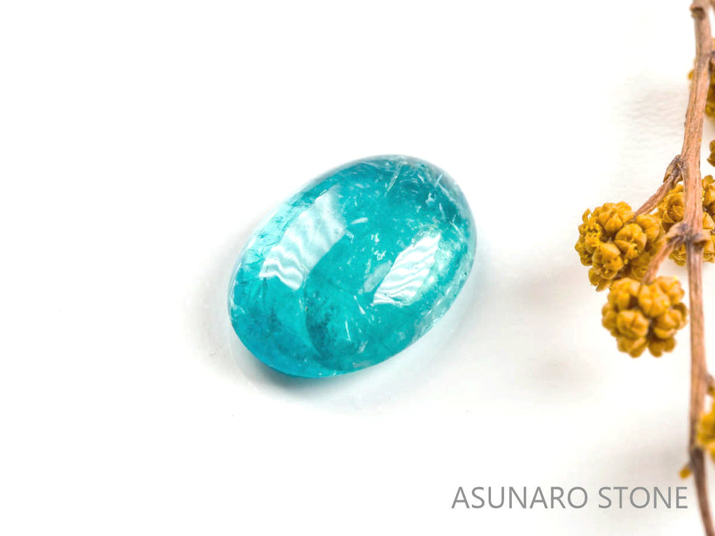 パライバトルマリン カボション ブラジル産 0.74ct   【220214-249】