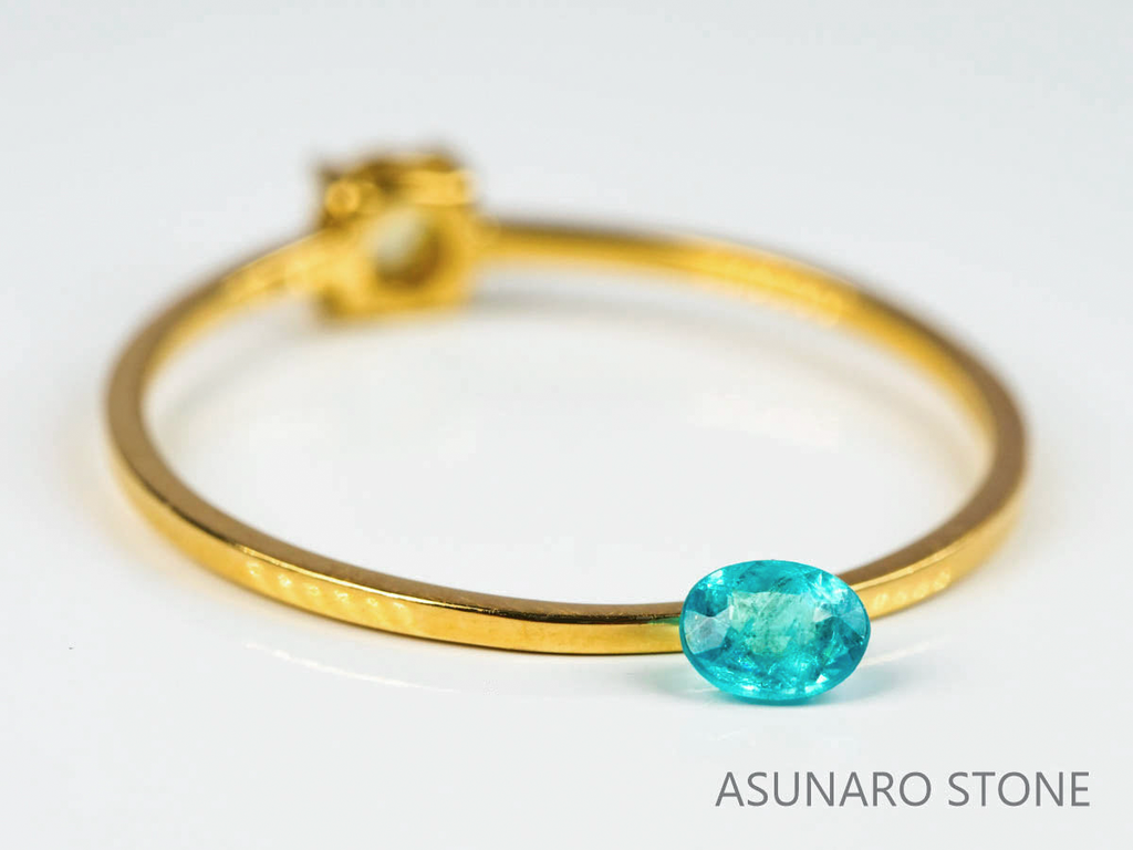 パライバトルマリン　オーバルカット ブラジル産 0.13ct   【220218-487】