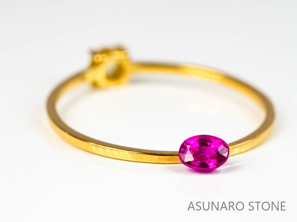 ルビー　オーバルカット ビルマ産 0.22ct   【220218-304】