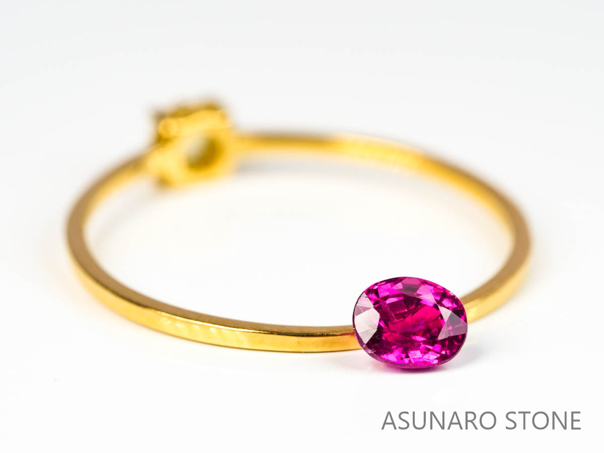 ルビー　オーバルカット　ビルマ産 0.34ct   【220218-305】