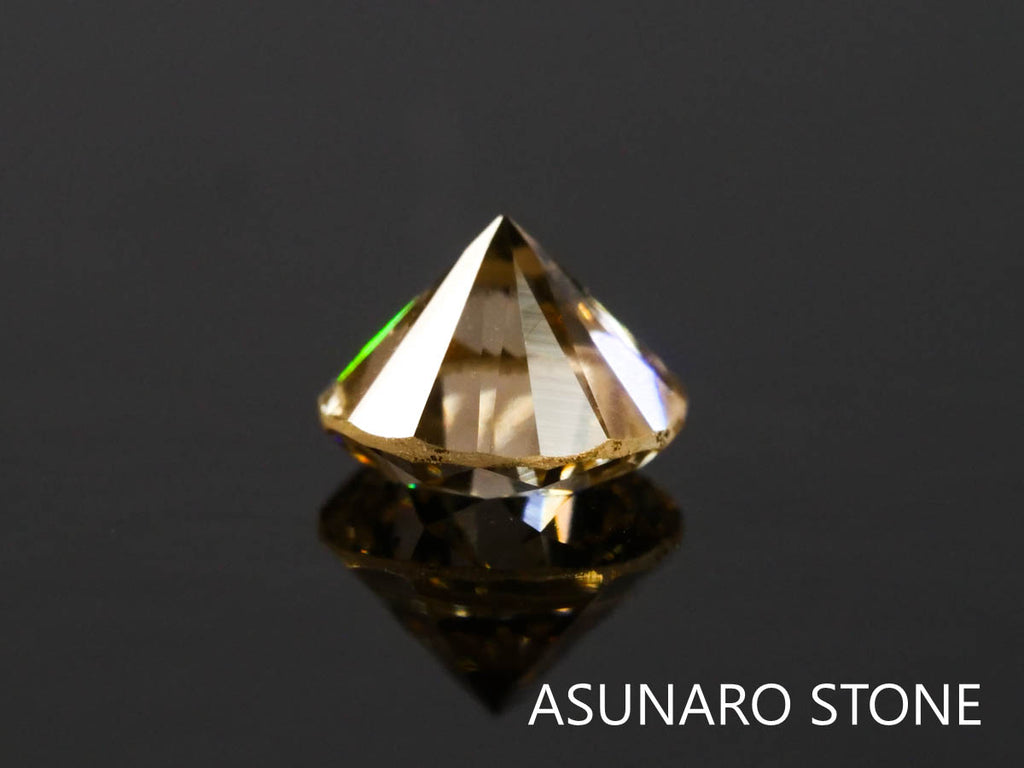 シャンパンカラーダイヤモンド ラウンドカット 　0.29ct　【220317-439】