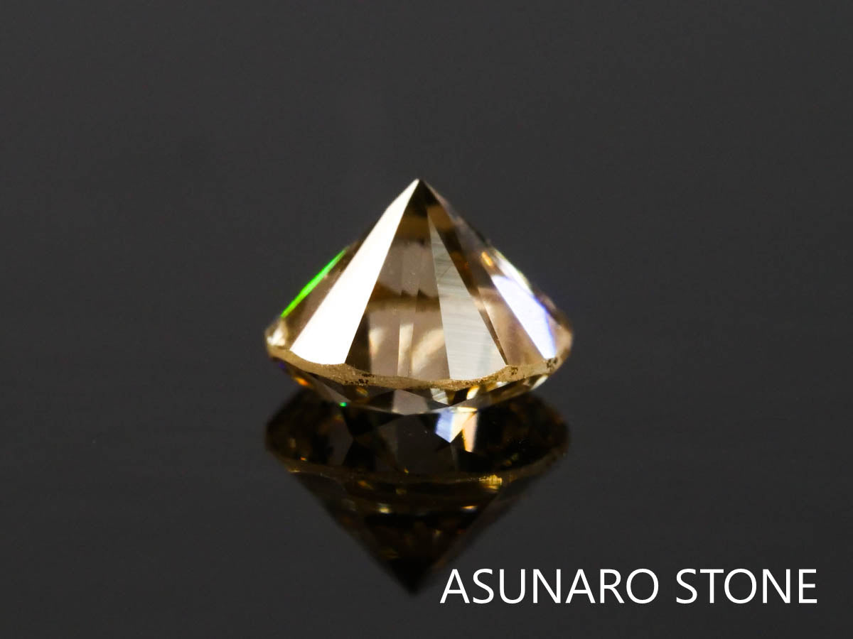 シャンパンカラーダイヤモンド ラウンドカット 　0.29ct　【220317-439】