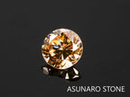 シャンパンカラーダイヤモンド ラウンドカット 　0.27ct　【220317-441】