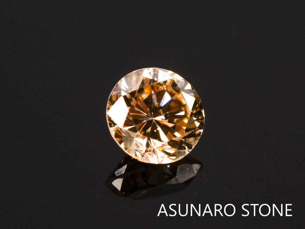 シャンパンカラーダイヤモンド ラウンドカット 　0.27ct　【220317-441】