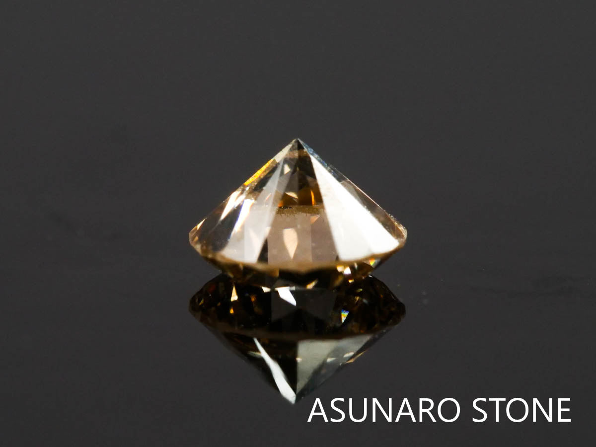 シャンパンカラーダイヤモンド ラウンドカット 　0.27ct　【220317-441】