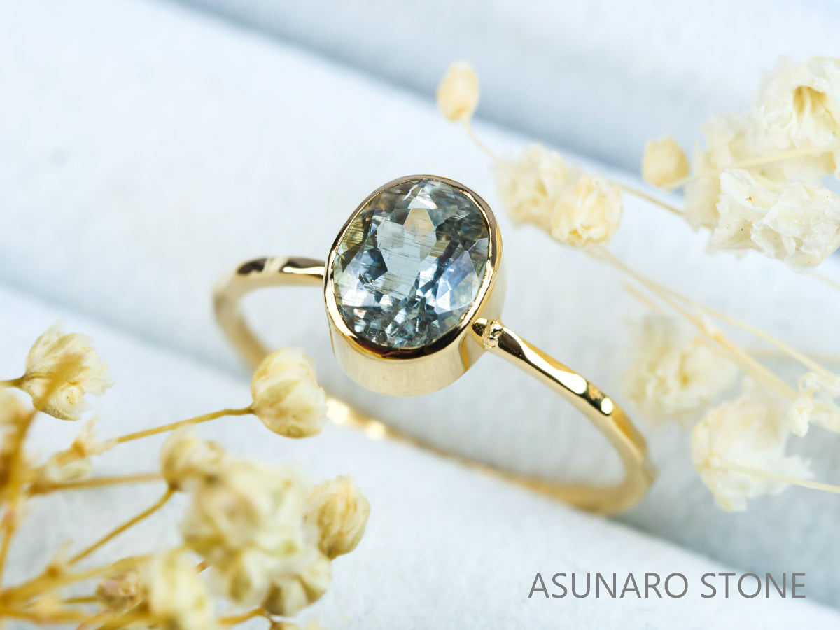 【お仕立て用】空枠番号：S27A　約1.2mm幅　槌目加工　リング枠　ダイヤなし【オーダージュエリー用】