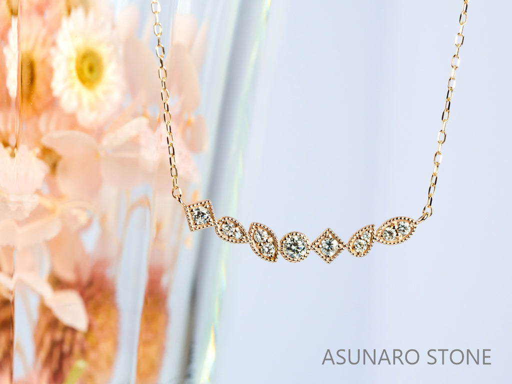 【お仕立て用】空枠番号：4887C　両吊りネックレス　ペンダントトップ枠【オーダージュエリー用】