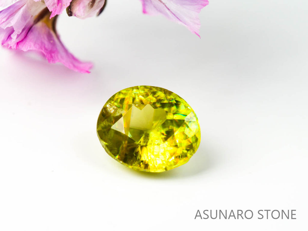 スフェーン オーバルカット マダガスカル産 0.48ct　【220317-338】