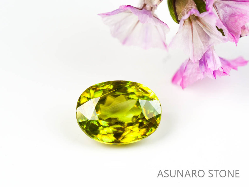 スフェーン オーバルカット マダガスカル産 0.84ct　【220317-339】