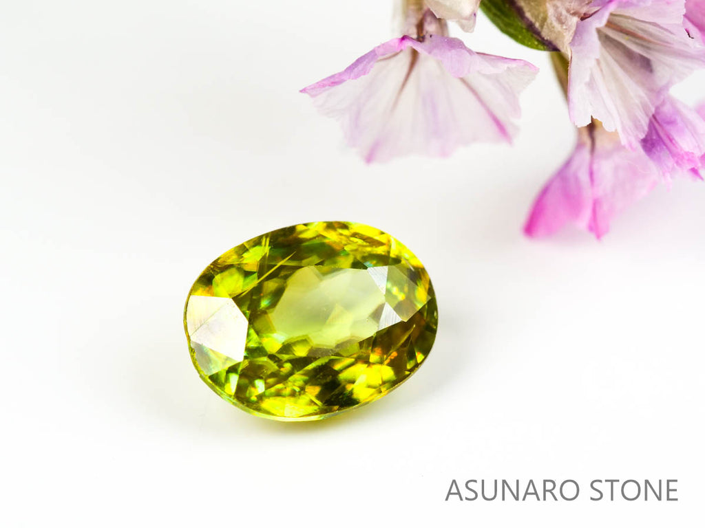 スフェーン オーバルカット マダガスカル産 0.84ct　【220317-339】