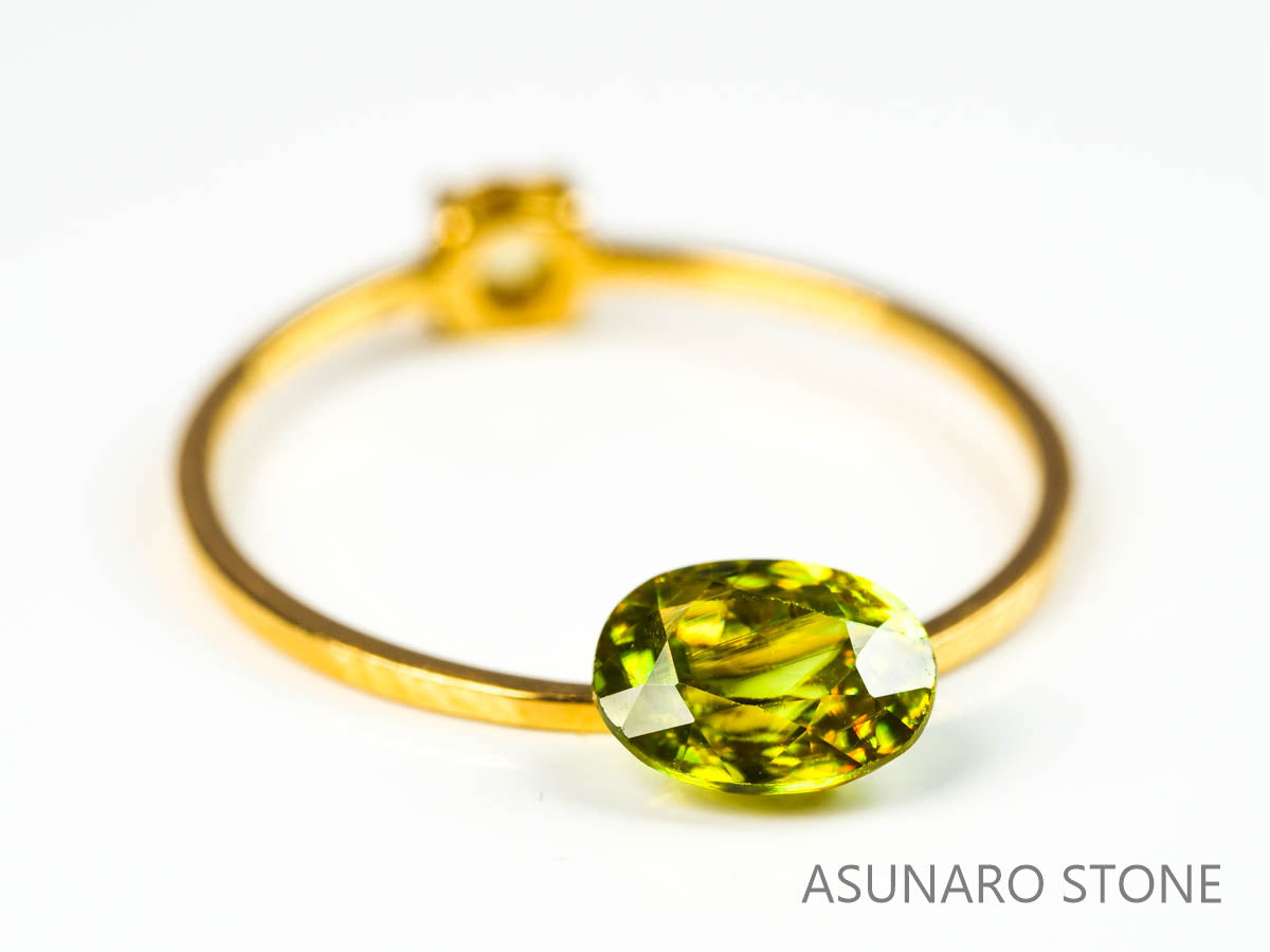 スフェーン オーバルカット マダガスカル産 0.84ct　【220317-339】