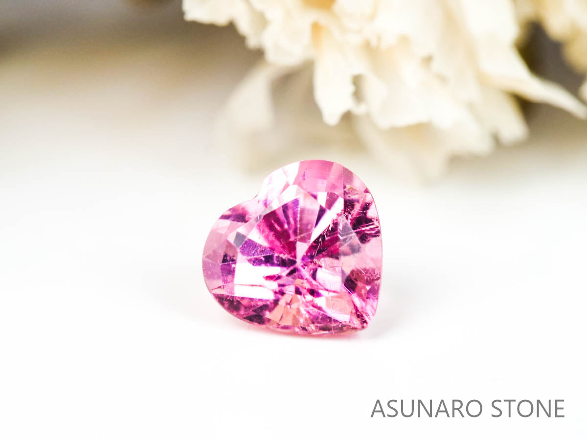 ピンクトルマリン ハートカット ブラジル産  0.46ct　【220330-446】