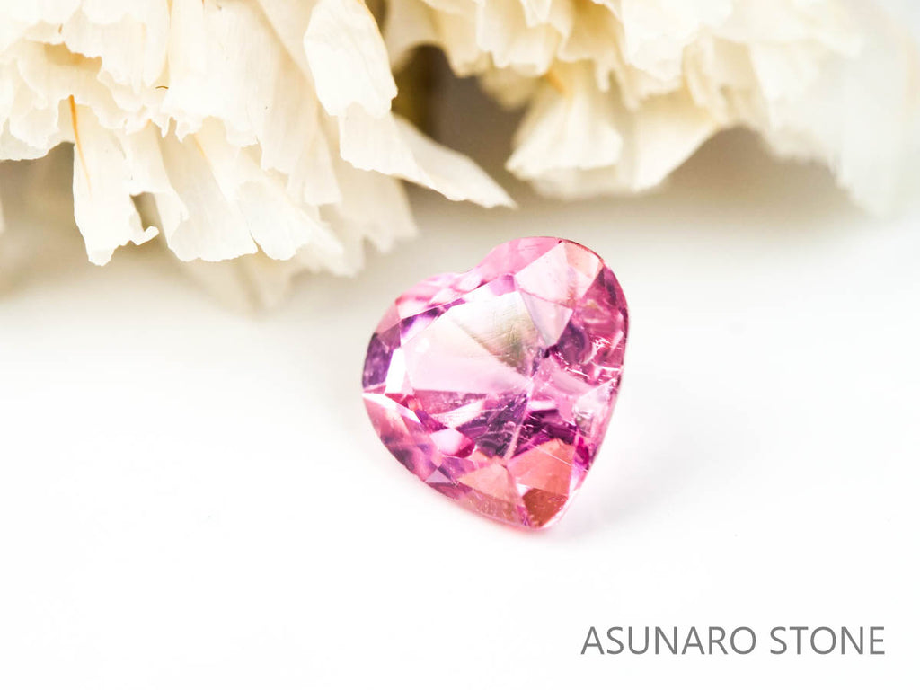 ピンクトルマリン ハートカット ブラジル産  0.46ct　【220330-446】
