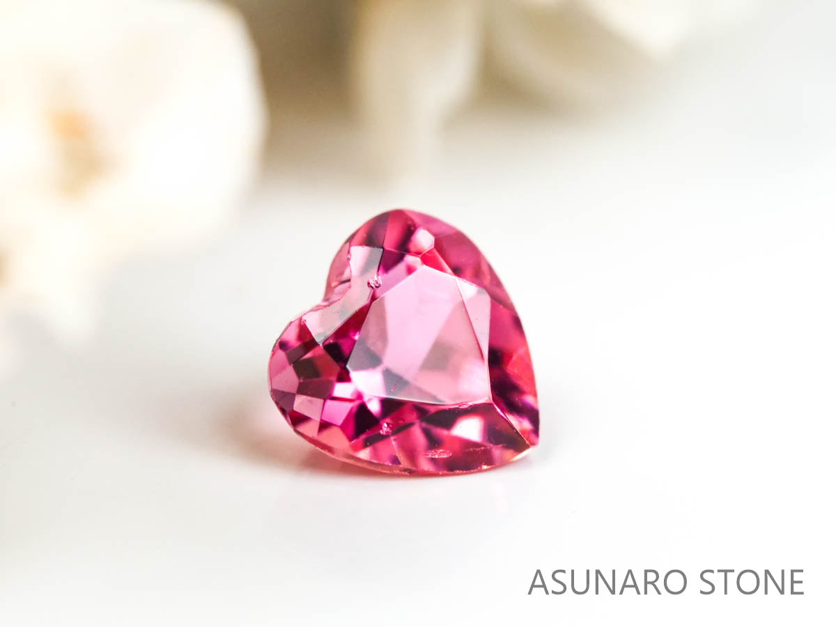 ピンクトルマリン ハートカット ブラジル産  0.41ct　【220330-447】
