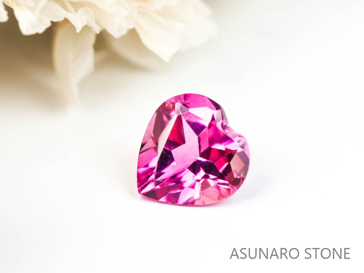ピンクトルマリン ハートカット ブラジル産  0.41ct　【220330-448】