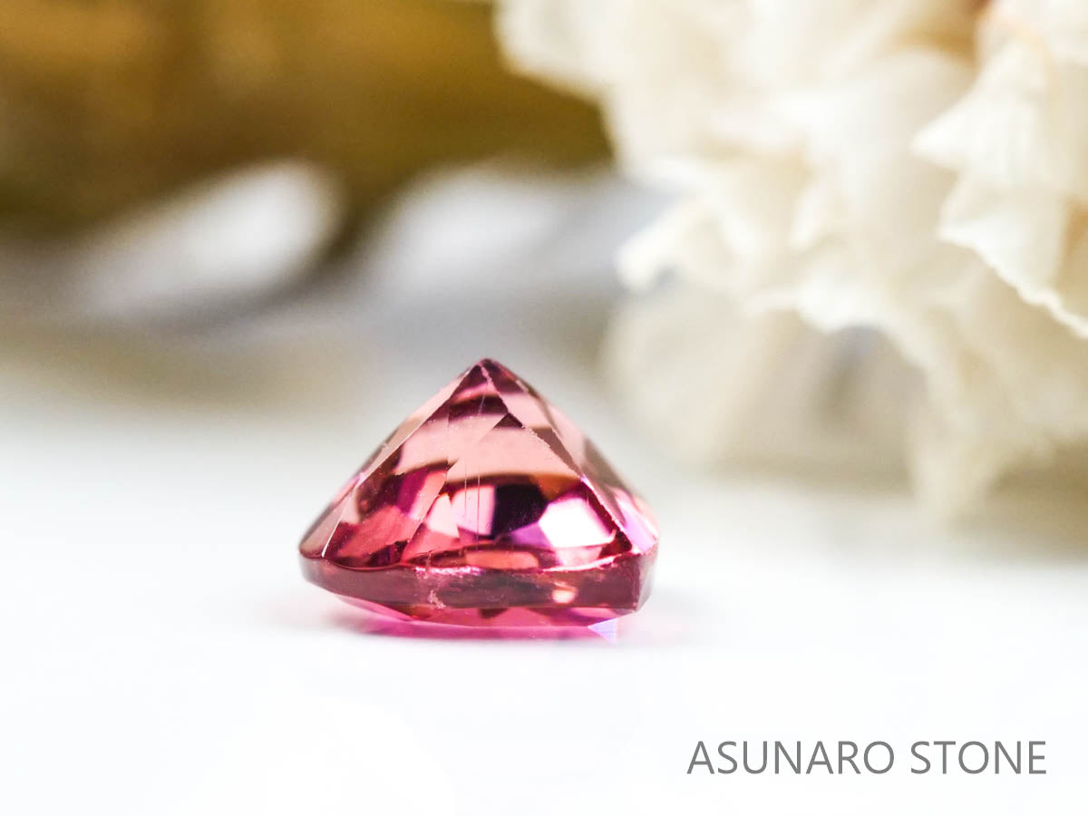 ピンクトルマリン ハートカット ブラジル産  0.45ct　【220330-450】