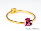 ピンクトルマリン ハートカット ブラジル産  0.45ct　【220330-450】