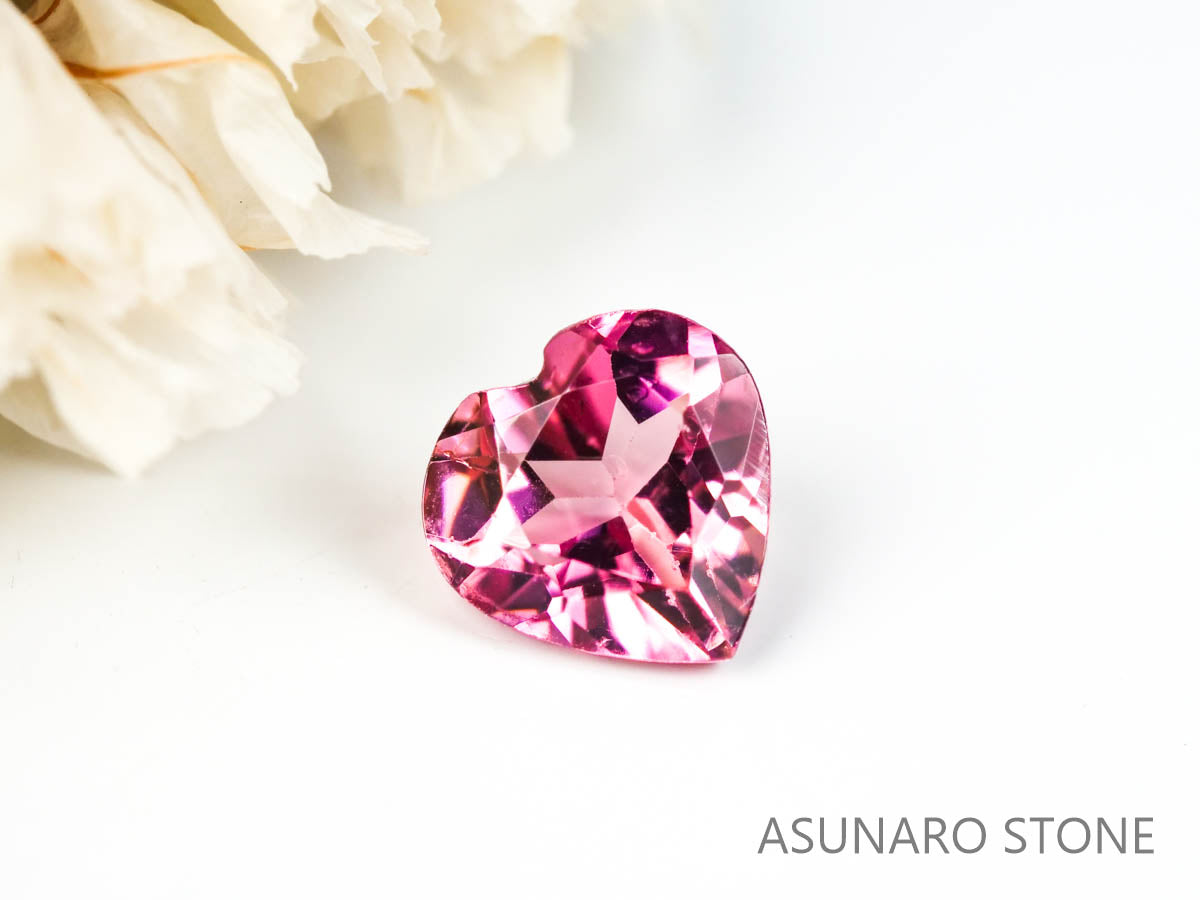 ピンクトルマリン ハートカット ブラジル産  0.44ct　【220330-451】