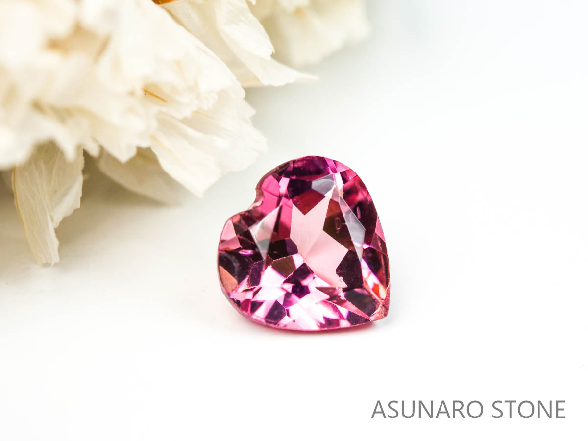 ピンクトルマリン ハートカット ブラジル産  0.44ct　【220330-451】
