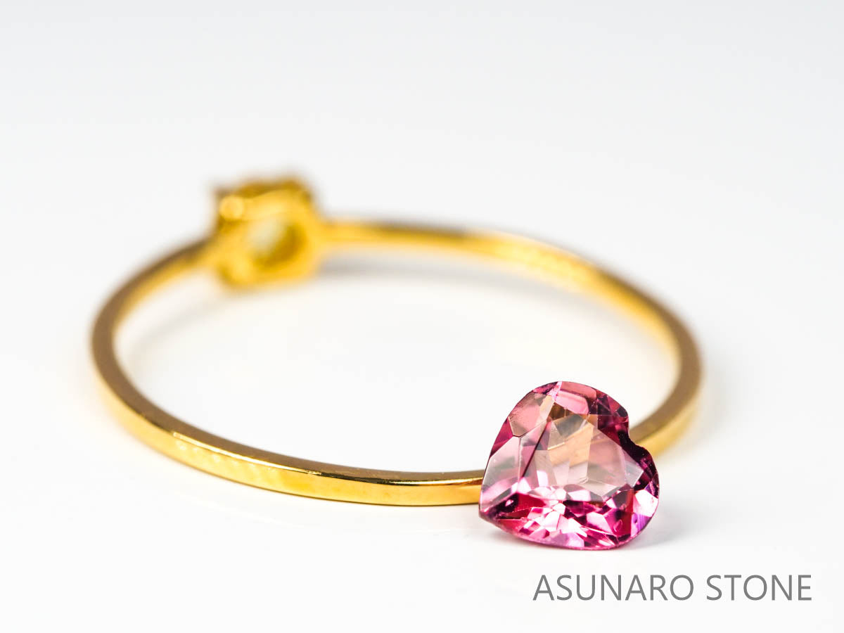 ピンクトルマリン ハートカット ブラジル産  0.44ct　【220330-451】