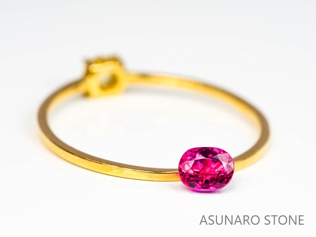 ルビー　オーバルカット ビルマ産 0.38ct   【220330-306】