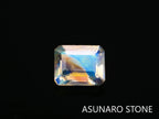 アンデシンラブラドライト  エメラルドカット　インド産　　0.38ct【220404-625】