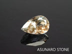 アクアマリンサンストーン  ペアシェイプカット　ブラジル産　　0.87ct【2200509-649】